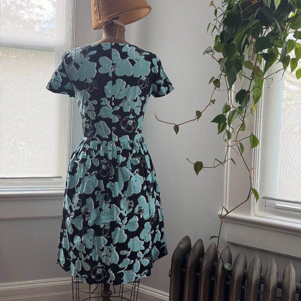 Oscar de la Renta black floral dress - Picture 3 of 3
